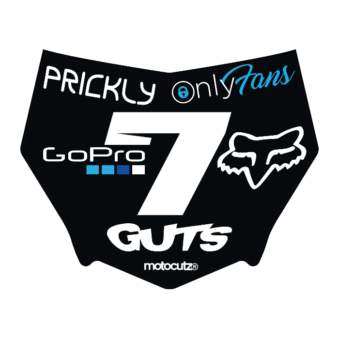 CUSTOM MOTOCUTZ FRONT PLATE DECAL