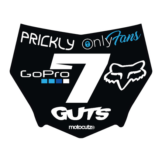 CUSTOM MOTOCUTZ FRONT PLATE DECAL