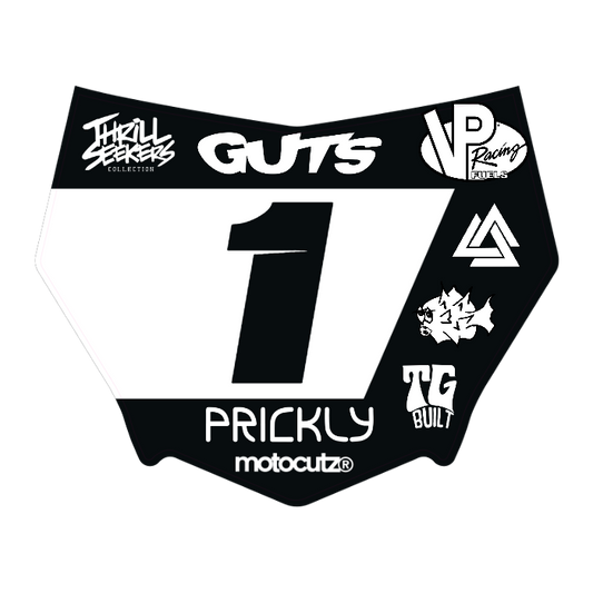 CUSTOM MOTOCUTZ FRONT PLATE DECAL