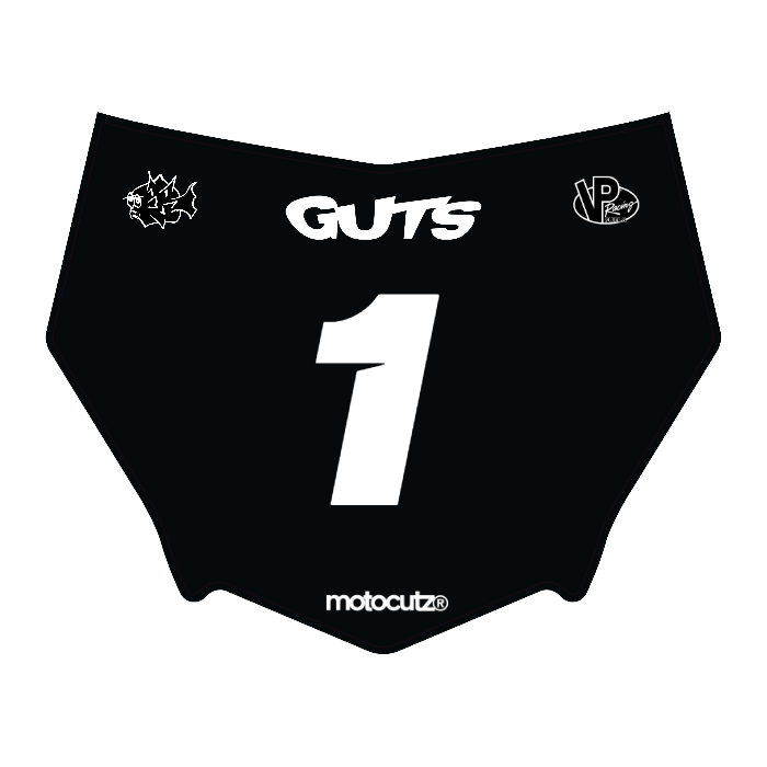 CUSTOM MOTOCUTZ FRONT PLATE DECAL