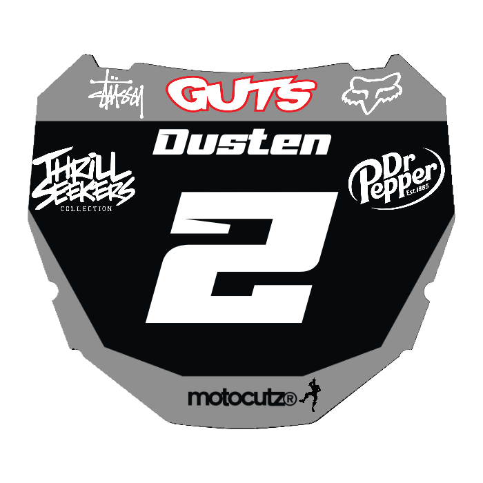 CUSTOM ODI NUMBER PLATE DECAL