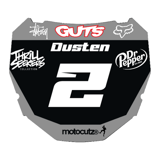 CUSTOM ODI NUMBER PLATE DECAL