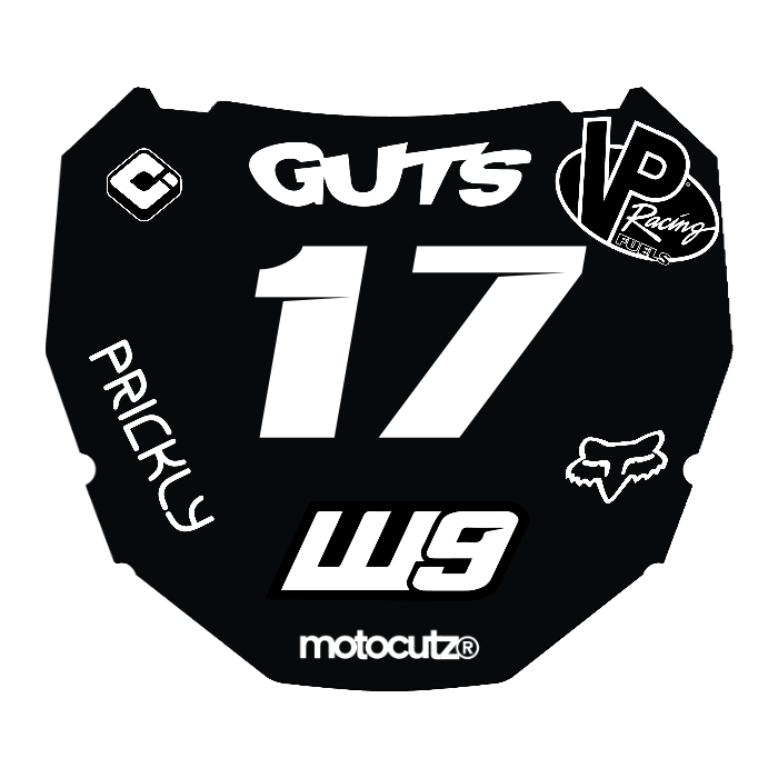 CUSTOM ODI NUMBER PLATE DECAL