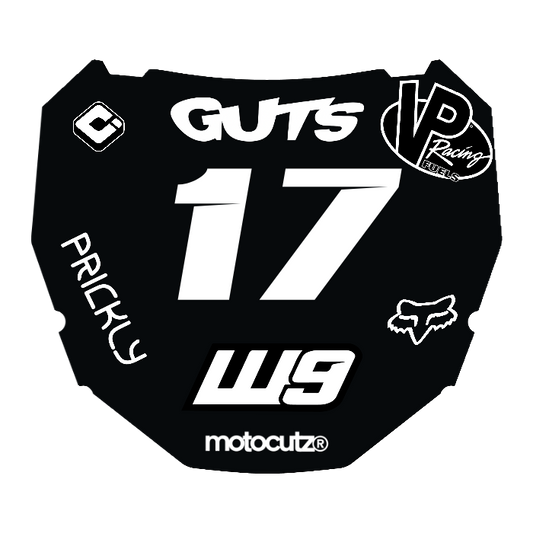 CUSTOM ODI NUMBER PLATE DECAL