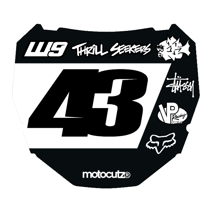CUSTOM ODI NUMBER PLATE DECAL