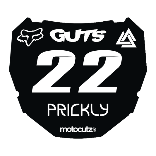 CUSTOM ODI NUMBER PLATE DECAL