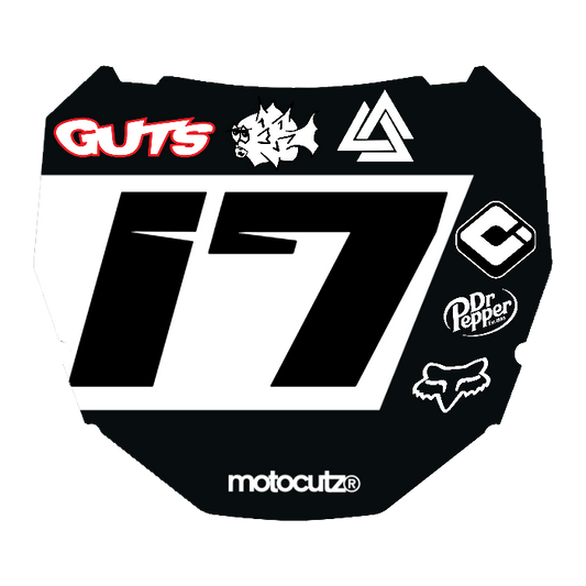 CUSTOM ODI NUMBER PLATE DECAL