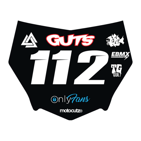 CUSTOM MOTOCUTZ FRONT PLATE DECAL