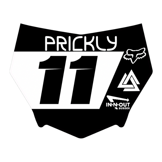 CUSTOM MOTOCUTZ FRONT PLATE DECAL