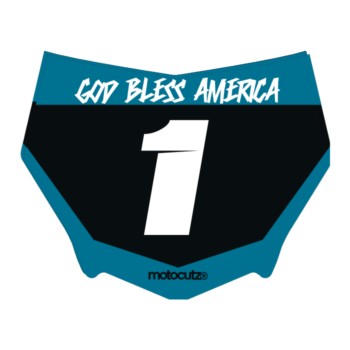 CUSTOM MOTOCUTZ FRONT PLATE DECAL