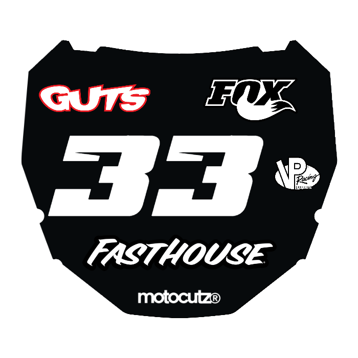 CUSTOM ODI NUMBER PLATE DECAL