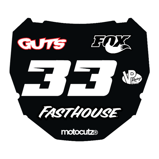 CUSTOM ODI NUMBER PLATE DECAL
