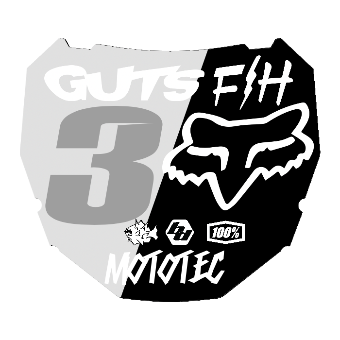 CUSTOM ODI NUMBER PLATE DECAL