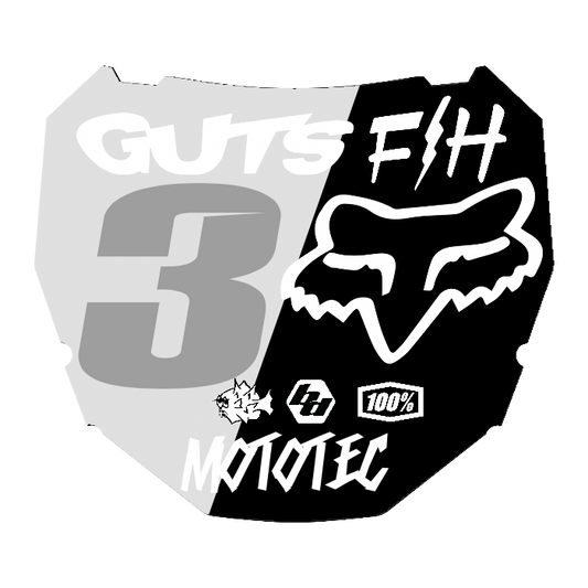 CUSTOM ODI NUMBER PLATE DECAL