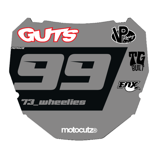 CUSTOM ODI NUMBER PLATE DECAL