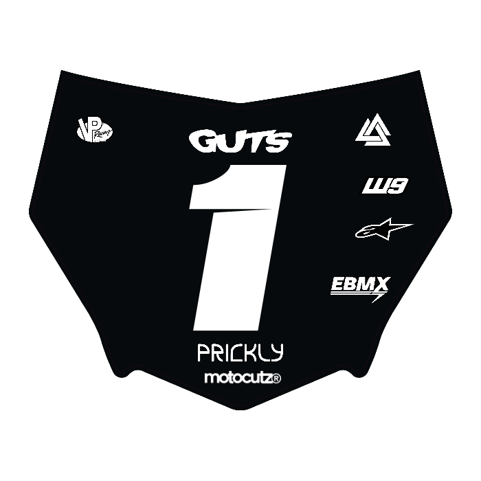 CUSTOM MOTOCUTZ FRONT PLATE DECAL