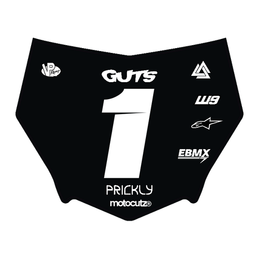 CUSTOM MOTOCUTZ FRONT PLATE DECAL