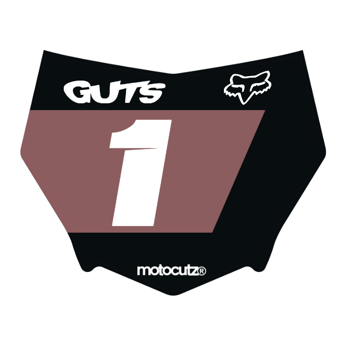 CUSTOM MOTOCUTZ FRONT PLATE DECAL