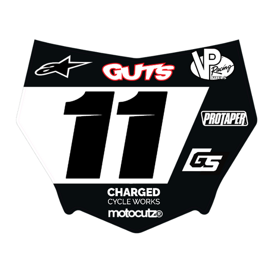 CUSTOM MOTOCUTZ FRONT PLATE DECAL