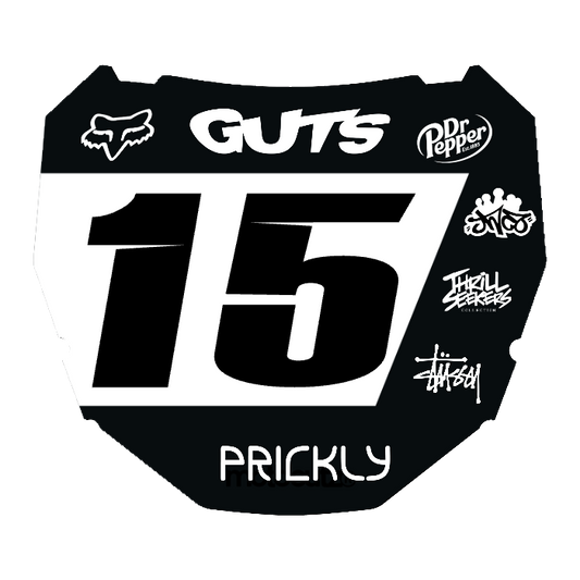CUSTOM ODI NUMBER PLATE DECAL