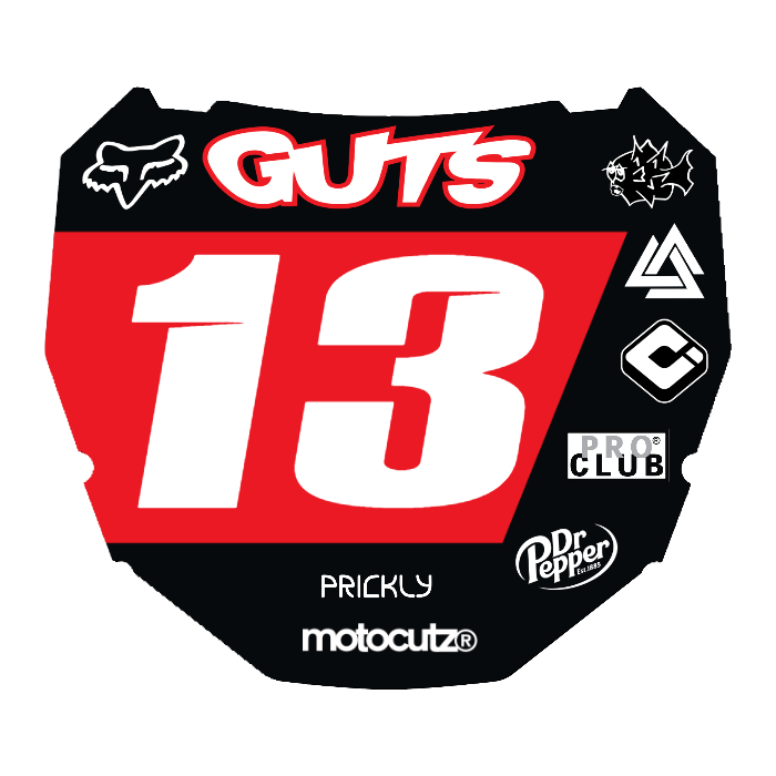 CUSTOM ODI NUMBER PLATE DECAL