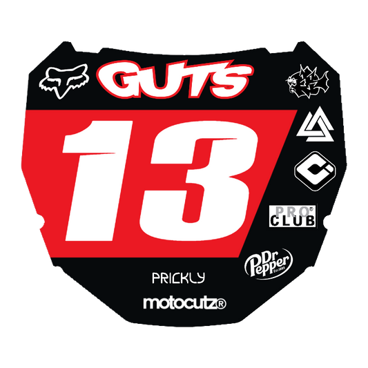 CUSTOM ODI NUMBER PLATE DECAL