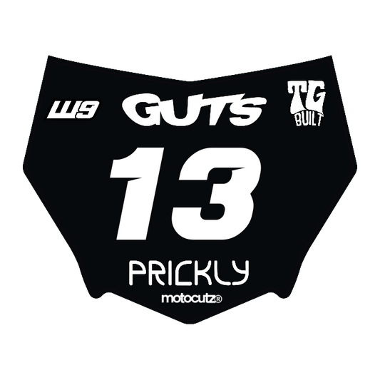 CUSTOM MOTOCUTZ FRONT PLATE DECAL