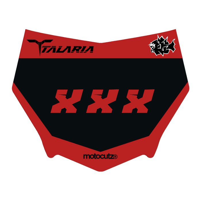 CUSTOM MOTOCUTZ FRONT PLATE DECAL
