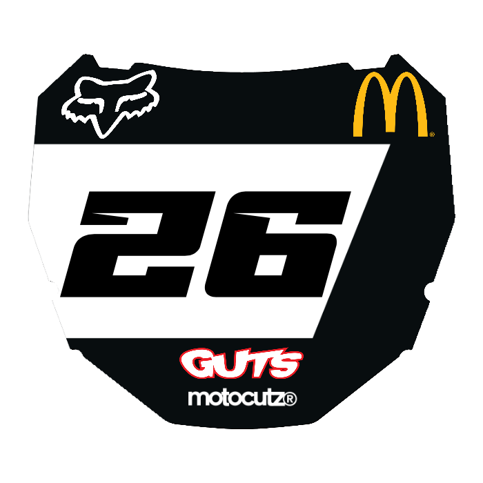 CUSTOM ODI NUMBER PLATE DECAL