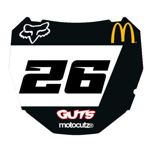 CUSTOM ODI NUMBER PLATE DECAL
