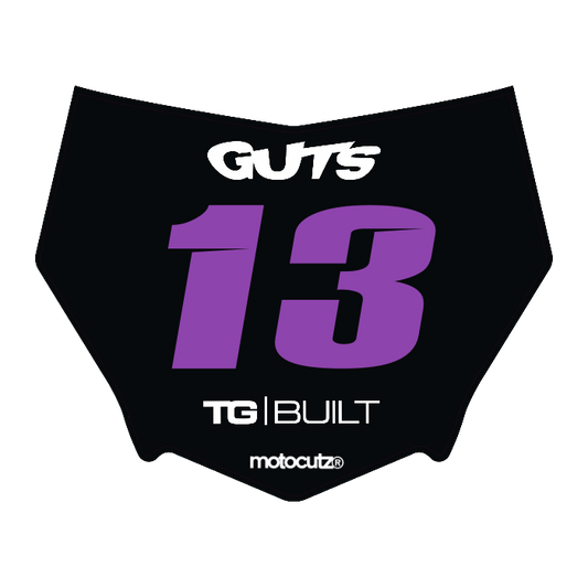 CUSTOM MOTOCUTZ FRONT PLATE DECAL