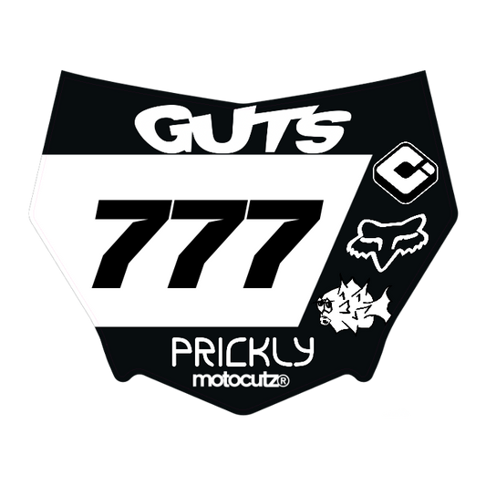 CUSTOM MOTOCUTZ FRONT PLATE DECAL