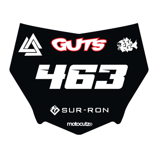 CUSTOM MOTOCUTZ FRONT PLATE DECAL
