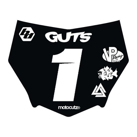 CUSTOM MOTOCUTZ FRONT PLATE DECAL