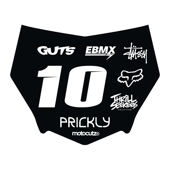 CUSTOM MOTOCUTZ FRONT PLATE DECAL