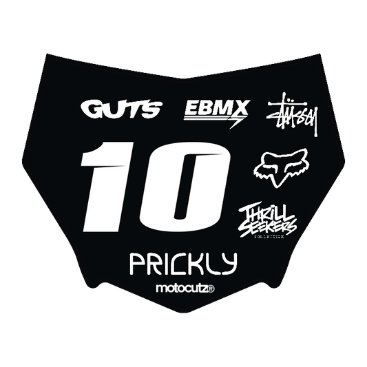 CUSTOM MOTOCUTZ FRONT PLATE DECAL