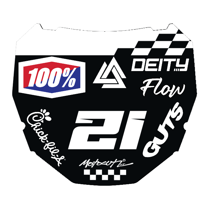 CUSTOM ODI NUMBER PLATE DECAL