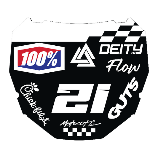CUSTOM ODI NUMBER PLATE DECAL