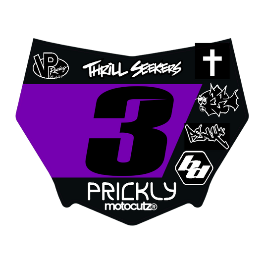 CUSTOM MOTOCUTZ FRONT PLATE DECAL