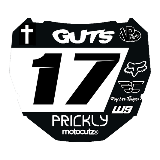 CUSTOM ODI NUMBER PLATE DECAL