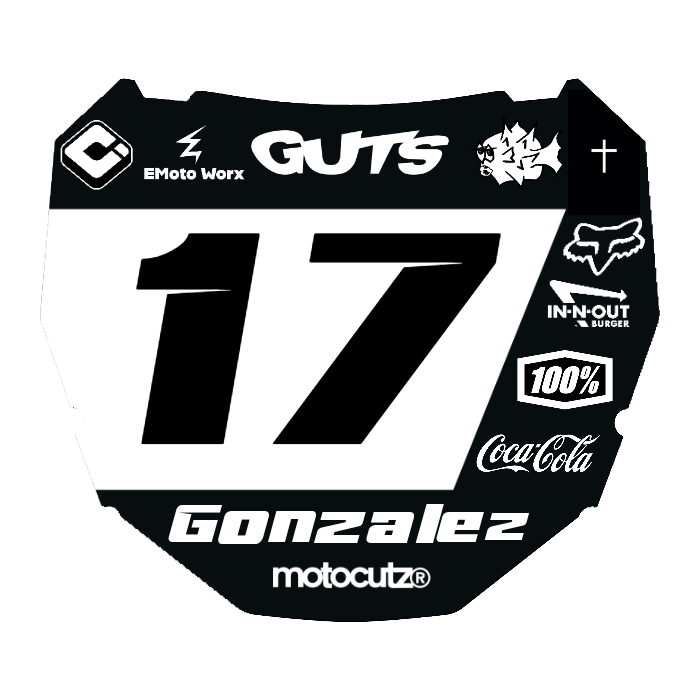 CUSTOM ODI NUMBER PLATE DECAL