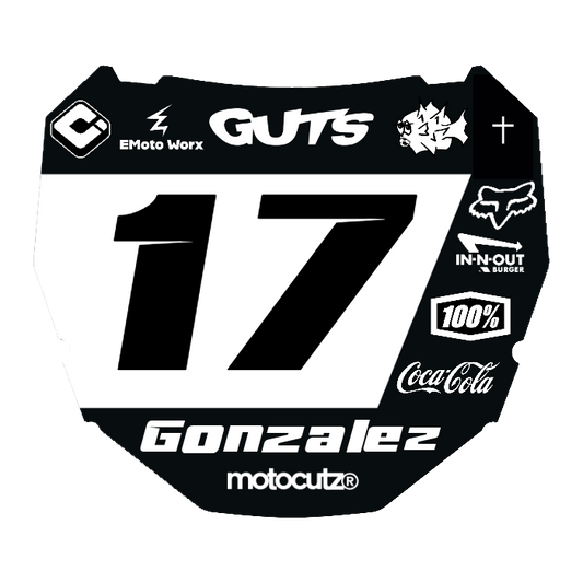 CUSTOM ODI NUMBER PLATE DECAL