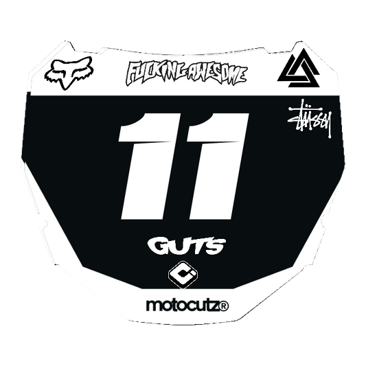 CUSTOM ODI NUMBER PLATE DECAL