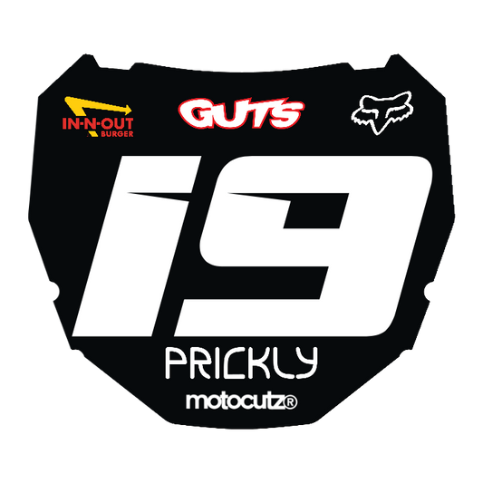 CUSTOM ODI NUMBER PLATE DECAL