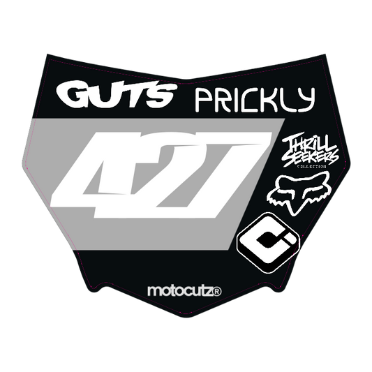 CUSTOM MOTOCUTZ FRONT PLATE DECAL