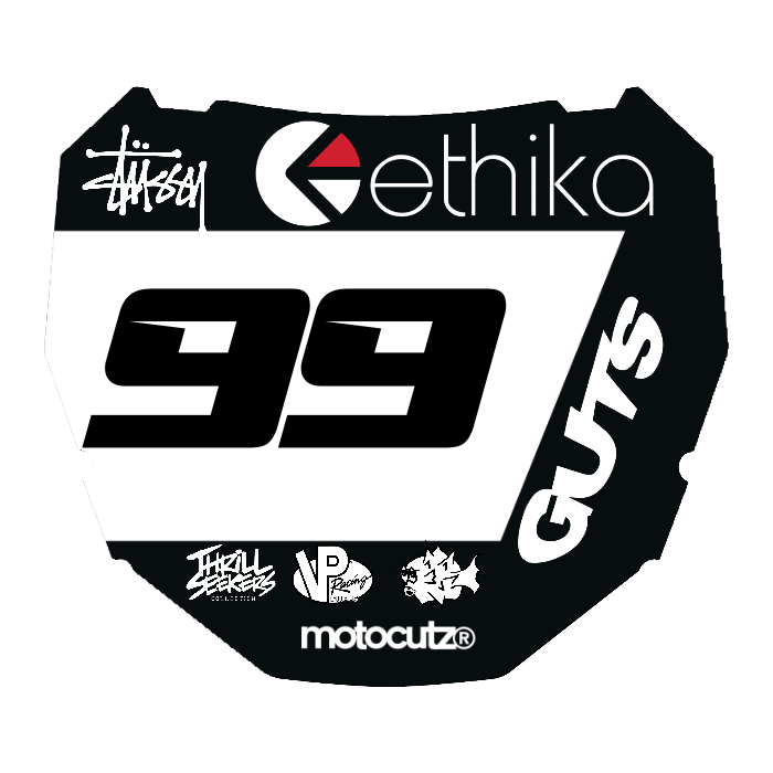 CUSTOM ODI NUMBER PLATE DECAL