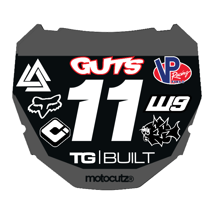 CUSTOM ODI NUMBER PLATE DECAL