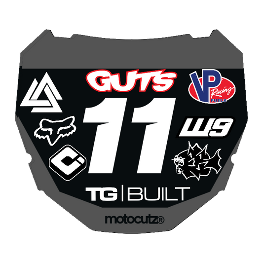 CUSTOM ODI NUMBER PLATE DECAL
