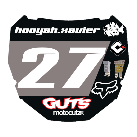 CUSTOM ODI NUMBER PLATE DECAL