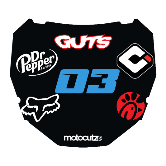 CUSTOM ODI NUMBER PLATE DECAL